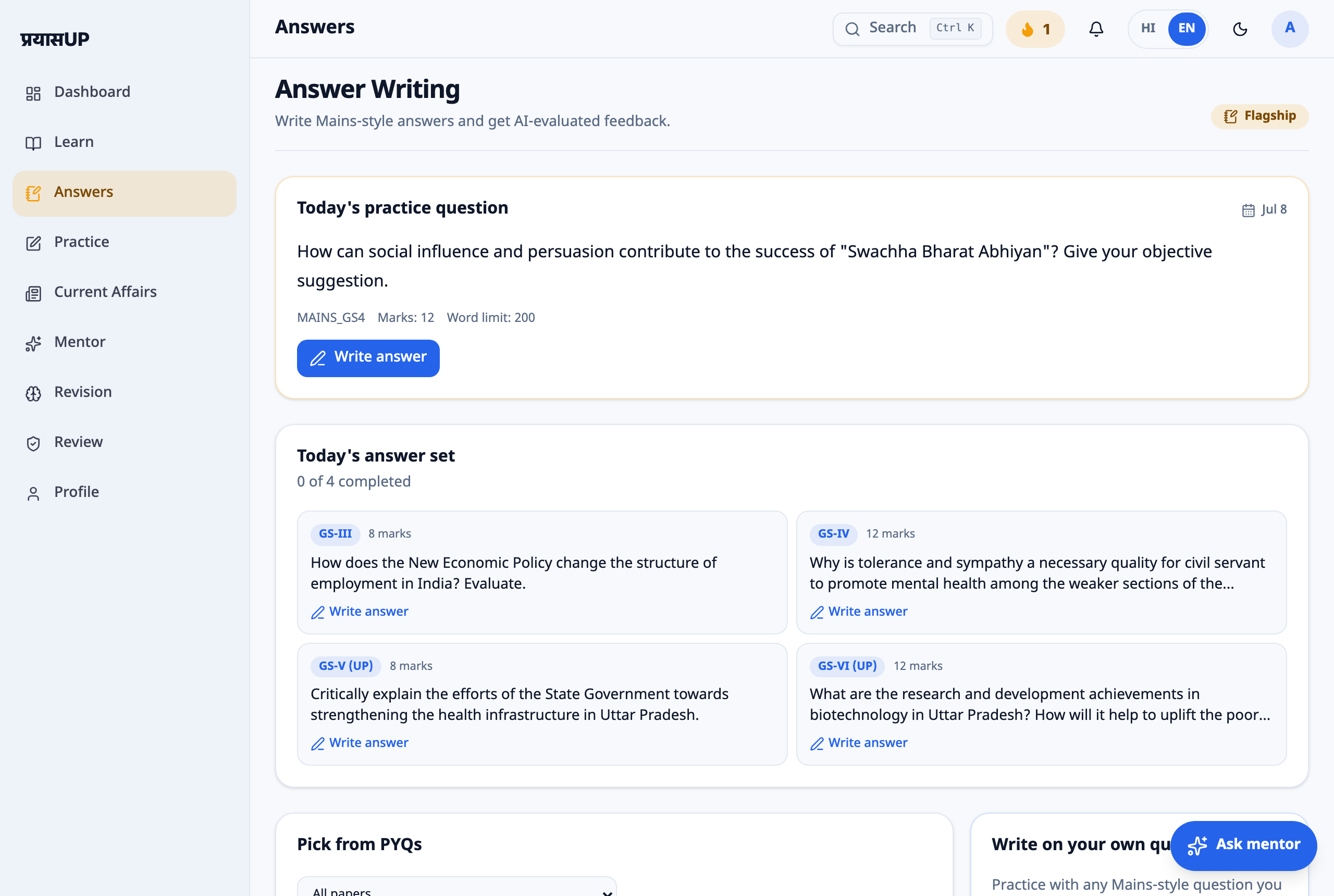 AI Answer-Writing Evaluation