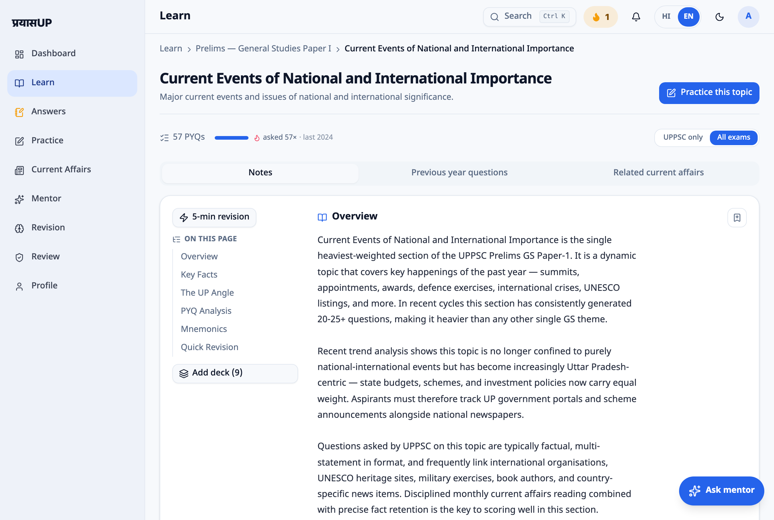 Syllabus-mapped notes & current affairs